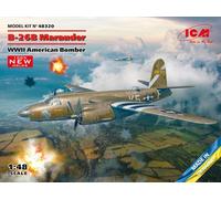 hdfh ICM 1:48 B-26B Marauder, WWII American Bomber, Model kit, ICM48320 Black