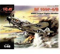 ICM ICM48104 fighter 1:48-Messerschmitt Bf 109F-4/B WWII Bomber, Assorted Colours, Mittel
