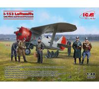 ICM 1:48 - I-153 Luftwaffe With Pilots and Ground Crew, Black