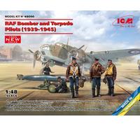 Icm 48090 - 1:48 Raf Bomber and Torpedo Pilots (1939-1945) (100% New Molds)
