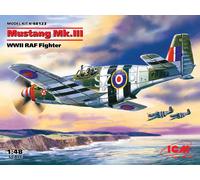 ICM ICM48123 1:48-Mustang Mk.III WWII RAF Fighter, 20.47 x 23.5 x 8.48 cm