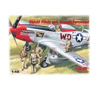 ICM 1/48 WW2 USAAF Pilots and Ground Personnel (1941-1945) (5 figs