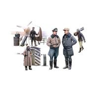 ICM 1:48 WWII German Luftwaffe Pilots & Ground Personnel In Winter Uniform 5 ...