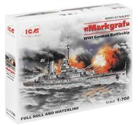 ICM 1:700 - Markgraf full hull & waterlin, WWI