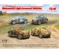 ICM 1/72 (20mm) Wehrmacht Light Armoured Cars (4 kits)