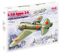 1:72 ICM KIT I-16 Type 24 Wwii Soviet Fighter ICM72071 Model