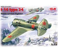 ICM 72071 Polikarpov I-16 type 24 with wheels 1:72 Aircraft Model Kit