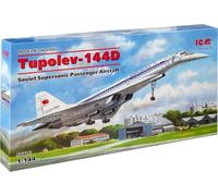 ICM 14402 Tu-144D Soviet Supersonic Passenger Aircraft Model Kit