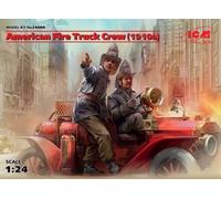 Icm 24006 - 1:24 American Fire Truck Crew(1910s)2 Figures - New