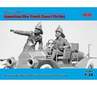 Icm 24006 - 1:24 American Fire Truck Crew(1910s)2 Figures - New