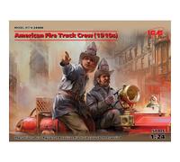 Icm 24006 - 1:24 American Fire Truck Crew(1910s)2 Figures - New
