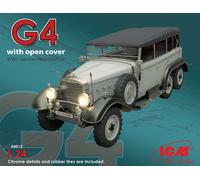 Icm 24012 - 1:24 Type G4 Soft Top WWII German Personnel Car - New