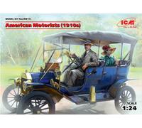 ICM Figure Model Kit 24013 American Motorists (1910s) 1:24 scale 2 figures (1 male, 1 female)
