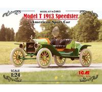 ICM ICM24015 1:24-Model T 1913 Speedster, US Sports Car, black