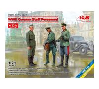 WWII German Staff Personnel (3 Figs) 1:24 FIGURES ICM24020