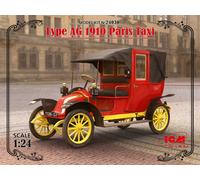 ICM Car Model Kit Renault Type AG 1910 Paris Taxi de la Marne 1:24