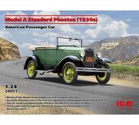 ICM 1:24 Model Kit - Model A Standard Phaeton (1930s) American Passenger Car #24051