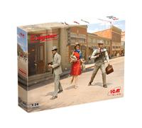 ICM 24054 1920s 1930s Gangsters Figures 1:24 Model Kit