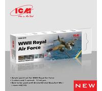 Icm 3017 - Acrylic Paint Set for German Military Trucks - New