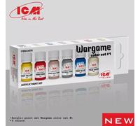 ICM 3076 - Wargame Color Set # 1 6X12ML - New