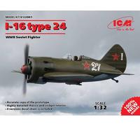 ICM 32001 Polikarpov I-16 type 24 WWII Soviet Fighter 1:32 Aircraft Model Kit