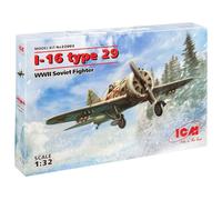 ICM 32003 Polikarpov I-16 type 29 WWII Soviet Fighter 1:32 Aircraft Model Kit