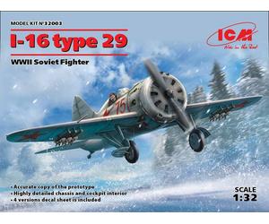 ICM 32003 Polikarpov I-16 type 29 WWII Soviet Fighter 1:32 Aircraft Model Kit