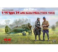 ICM 32007 Polikarpov I-16 type 24 with Soviet Pilots 1:32 Aircraft Model Kit