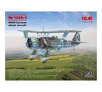 ICM 32014 Henschel Hs 123A-1 WWII German Attack Aircraft 1:32 Model Kit