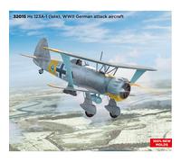 ICM 32015 - 1:32 Hs 123A-1 (Late), WWII German Attack Aircraft (100% New Molds)