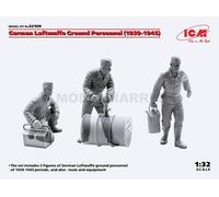 Icm 32109 1/32 German Luftwaffe Ground Personnel (1939-1945) (3 Figures) (100% N