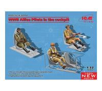 ICM 1:32 - WWII Allies Pilots in The Cockpit (GB, US, RU)