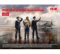 Icm 32118 1/32 Wwii Pilots of British Naval Aviation (100% New Molds)