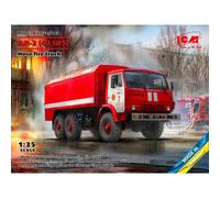 ICM 35003 Plastic Model Kit AR-2 (43105) Ukraine Hose Fire Truck Kamaz 1:35