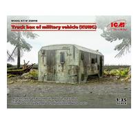 ICM 35010 KUNG Truck Box Van Body w/Diorama Accessories 1:35 Plastic Model Kit