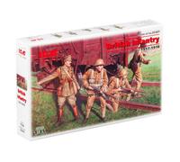 ICM ICM35301 1:35-British Infantry (1917-1918) 4 Figs, 14 x 14 x 52 millimetres
