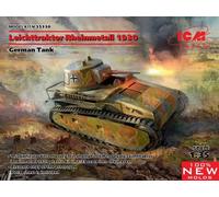 ICM ICM35330, GermanTan 1:35-Leichttraktor Rheinmetall 1930, German Tank, grey, Small