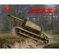 ICM 35340 1:35 10.5cm leFH 16(Sf) auf Geschutzwagen FCM36(f), WWII German self-p