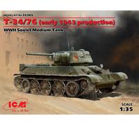 ICM 35365 1:35 Т-34/76 (early 1943 productions), WWII Soviet Medium Tank (100%