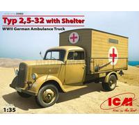 ICM 35402 Typ 2,5-32 WWII German Ambulance 1:35 Military Vehicle Model Kit