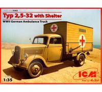 ICM 35402 Typ 2,5-32 WWII German Ambulance 1:35 Military Vehicle Model Kit