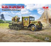 ICM 1/35 Sd.Kfz.3b Model Kit with Flak 38 Truppenluftschutzwagen #35455