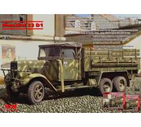 ICM ICM35466 1:35-Henschel 33 WWII German Army Truck, 21 x 6.2 x 7.2 centimetres