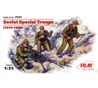 ICM Model Kit ICM35501 - Soviet Special Troops (1979-1988) - 3 Figs (1 Officer, 2 Soldiers) - 1:35