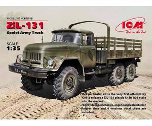 ICM 35515 Soviet Zil-131 Soviet Army Truck 1:35 Military Vehicle Model Kit