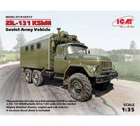 ICM ICM35517 1:35-ZiL-131 KShM, Soviet Army Vehicle,black