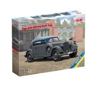 ICM 35542 1:35 Typ 320 (W142) Cabriolet Soft Top, WWII German staff car