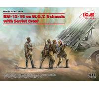 Icm 35592 1/35 Bm-13-16 On W.O.T. 8 Chassis With Soviet Crew
