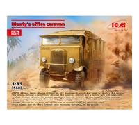 ICM 1:35 Monty's Mobile Office Caravan Military Model Kit 35603