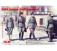 ICM 35611 WWII German Staff Personnel (4 figures) 1:35 Figure Model Kit